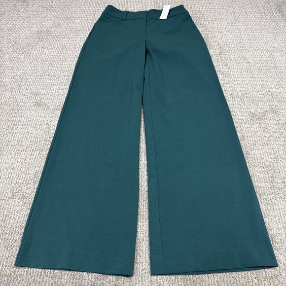 New York & Company Pants Green Women’s Size 00 Petite NWT - Picture 1 of 12